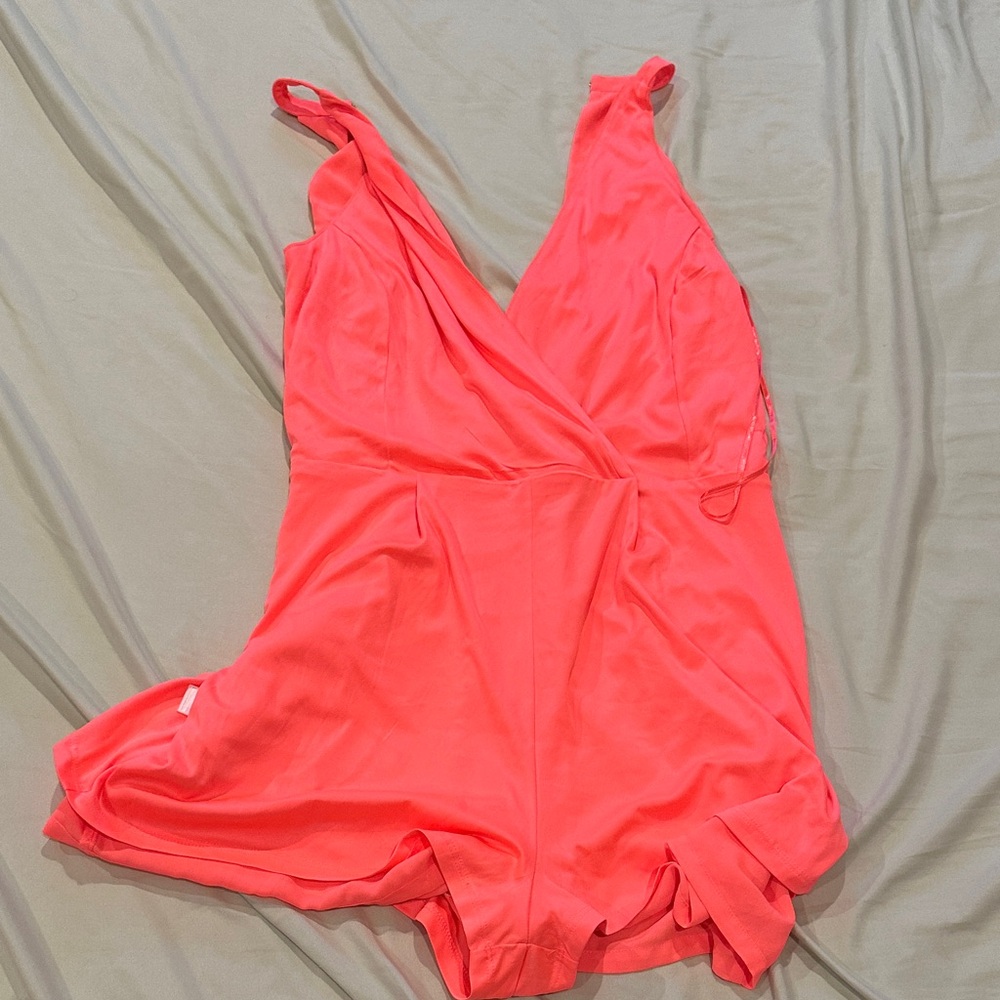 Express coral  Romper